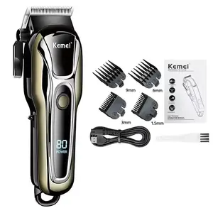 Km-Pg1990a Electric Hair Clipper, Metal Razor Trimmer for Barbershop, Professional Hair Cutting Tool, Men's Oil Head Clippers