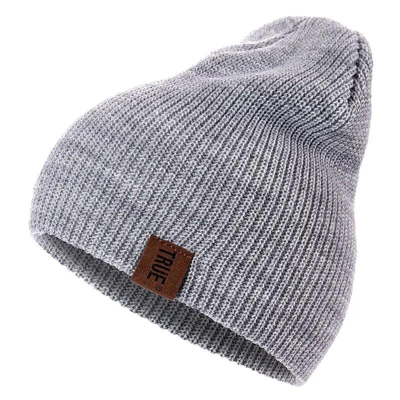 Hot Sale Unisex Casual Beanie Hat Men Women Basic Knitted Winter Hat Streetwear Beanie Cap
