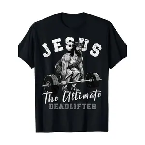 Jesus the King of Hard Lifts - Fun Christian Fitness T-Shirt