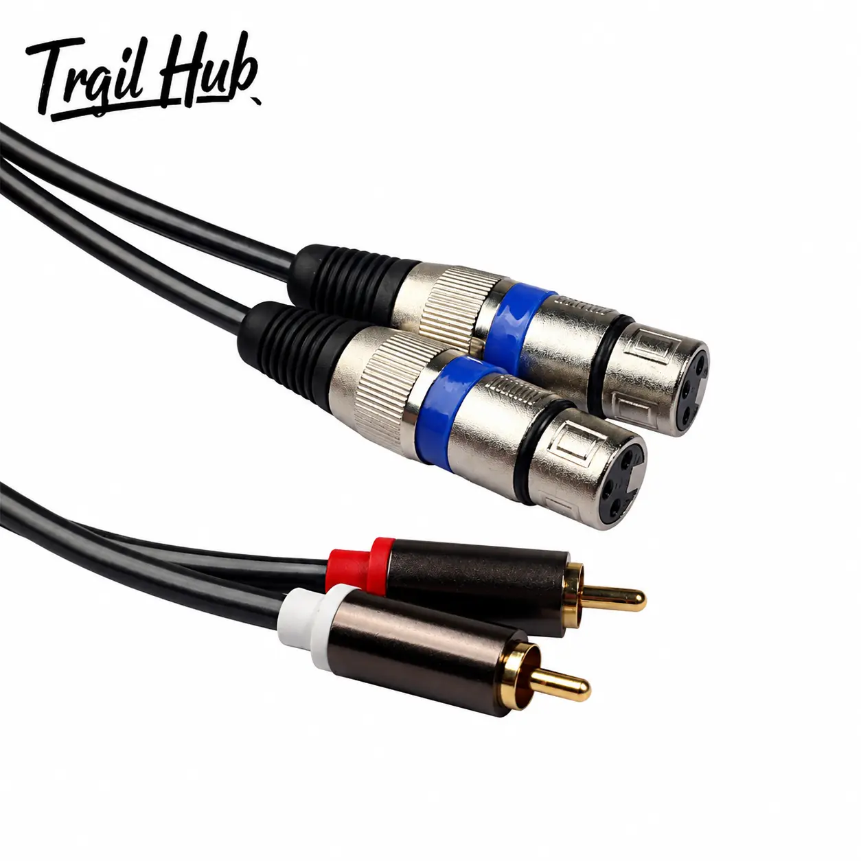 High-Fidelity Balanced Audio Cable with Gold-Plated Connectors: Dual RCA Male to Dual XLR Female for Professional Mixer, DJ Controller, and Studio Equipment – Available in 1.5m and 3m Lengths