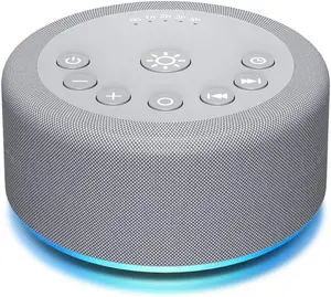 Sound Machine Night Light White Noise Brown Noise Machine 30 Non Looping Sounds 12 Lights 5 Timers 36 Adjustable Volume Memory Function Sleep Sounds Machine for Baby Kids Adult & Home Office Travel