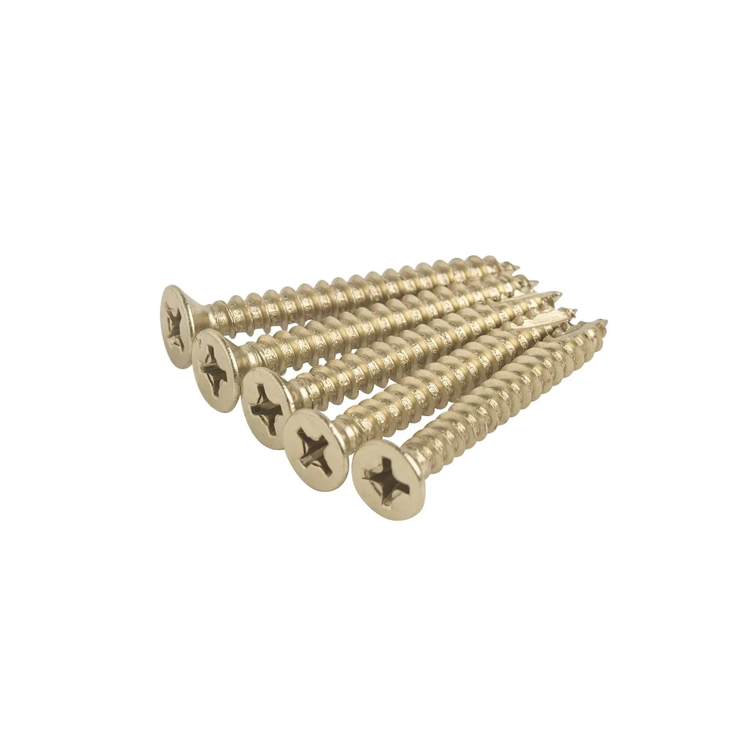 Screws, Heavy-Duty Screws for Doors, Cabinets, Furniture & DIY Projects (Polished Brass, 9 x 1.5 Inch - 24 Pack)