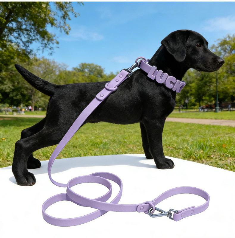 Silicone Dog Collar Pet Name DIY 26 Letters Cartoon Silicone Beads Cat Pet Collar