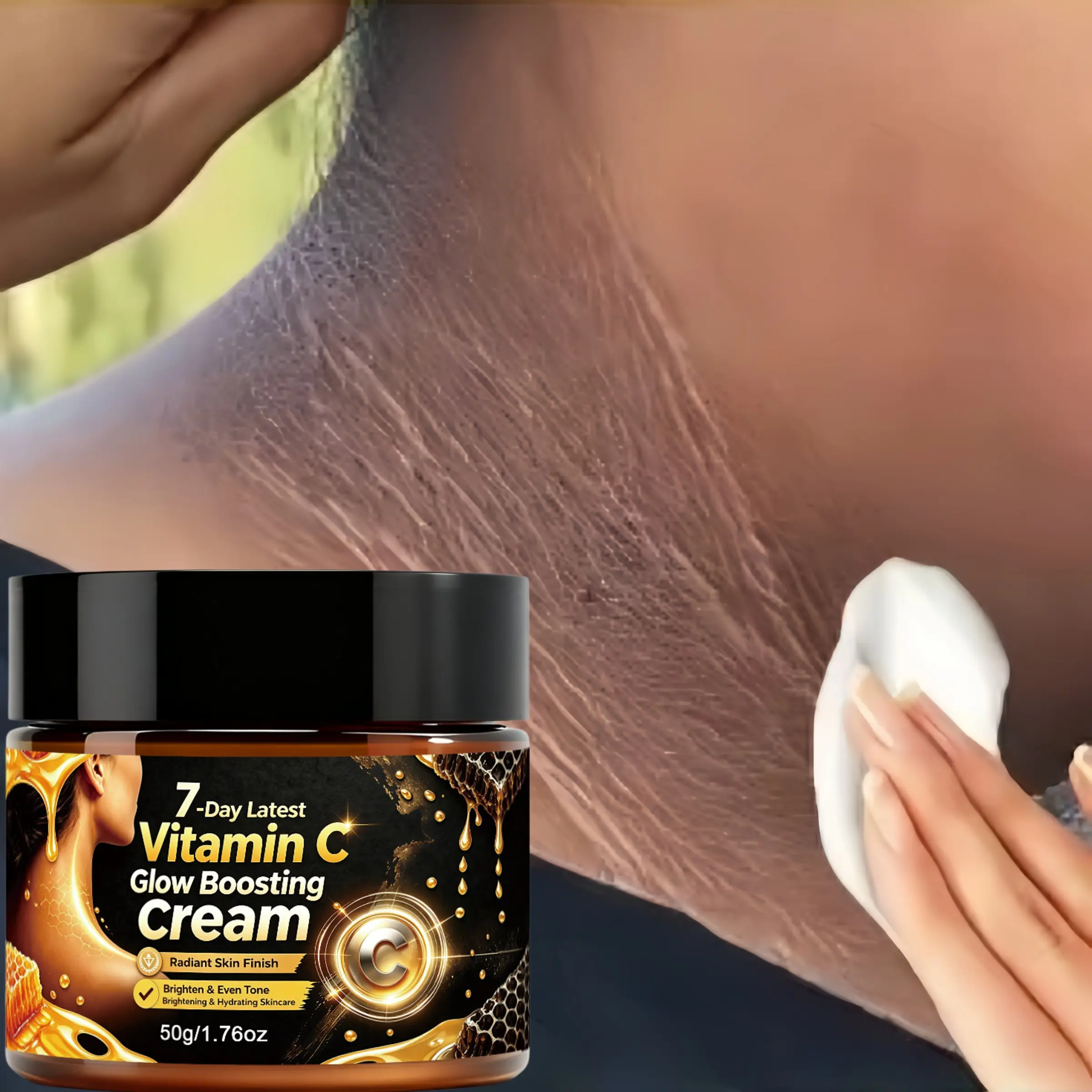 Honey Vitamin C Glow Boost Moisturizing Cream Balm For Face & Body Hydrating Daily Skin Lotion Smooth Uneven Complexion Nourishing Skin Care For All Skin Types Natural Radiant Complexion