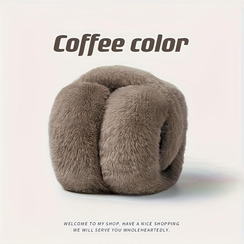 2/6PCS Women's Winter Warm Earmuffs – Fashionable Foldable Beige Cold Protection Gear With Adjustable Elastic Fit, Soft Fleece Lining And Storage Design, Cozy Outdoor Ear Covers For Skiing, Hiking, And Daily Wear TikTokShopBlackFriday unique beanies men