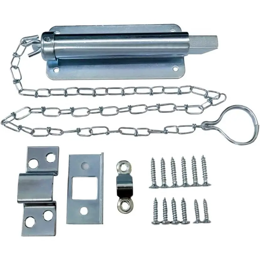 Chain Bolt, 6", Zinc Plated, 1 Pack,  Taiwan