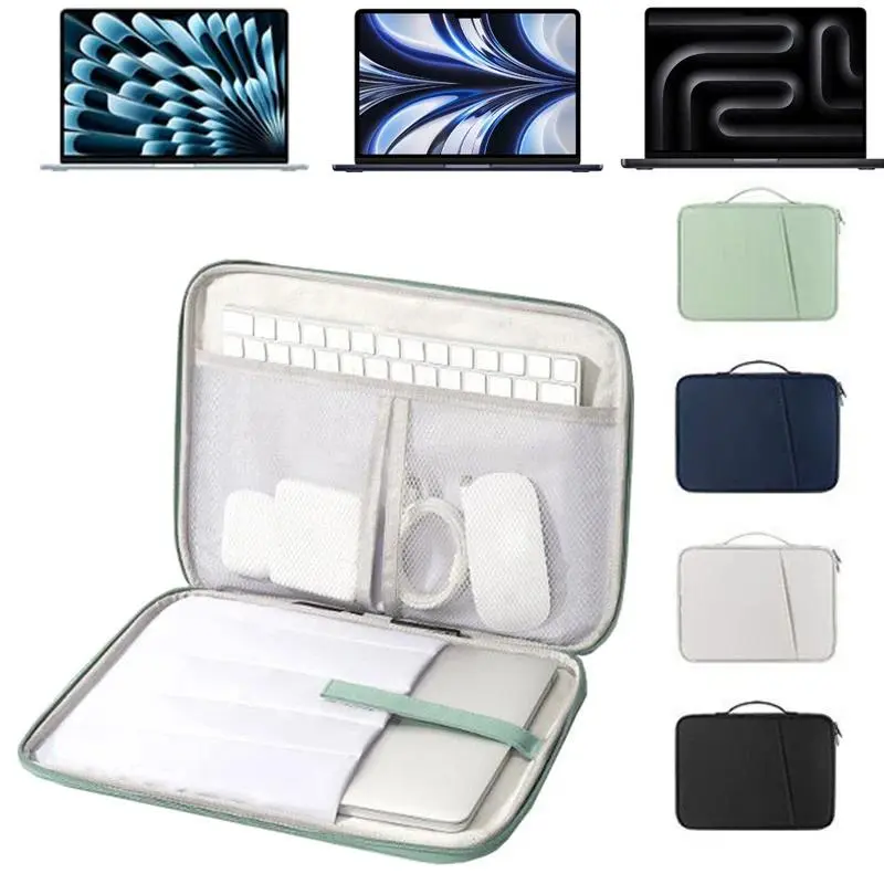 Tablet Bag for iPad & Tablets, 11-13 Inch Portable Tablet Sleeve Case with Carry Handle, Waterproof Shockproof Protective Computer Bag, Lightweight Tablet Organizer for Work, School, Travel, Office & Daily Commute