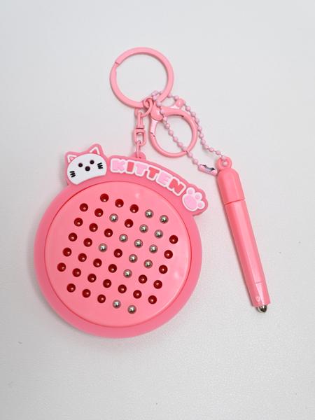 Creative Stress Relief Keychain, Magnetic Drawing Board with Pen, Fun Cute Cat Design, Portable Bag Charm, Perfect Party Gift Idea, Stylish Keychain