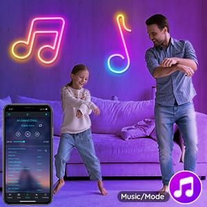 Led Neon Rope Lights 60FT,Control with App/Remote,Flexible Led Rope Lights,Multiple Modes,IP68 Outdoor RGB Neon Lights Waterproof,Music Sync Gaming Led Strip Lights for Bedroom Indoor