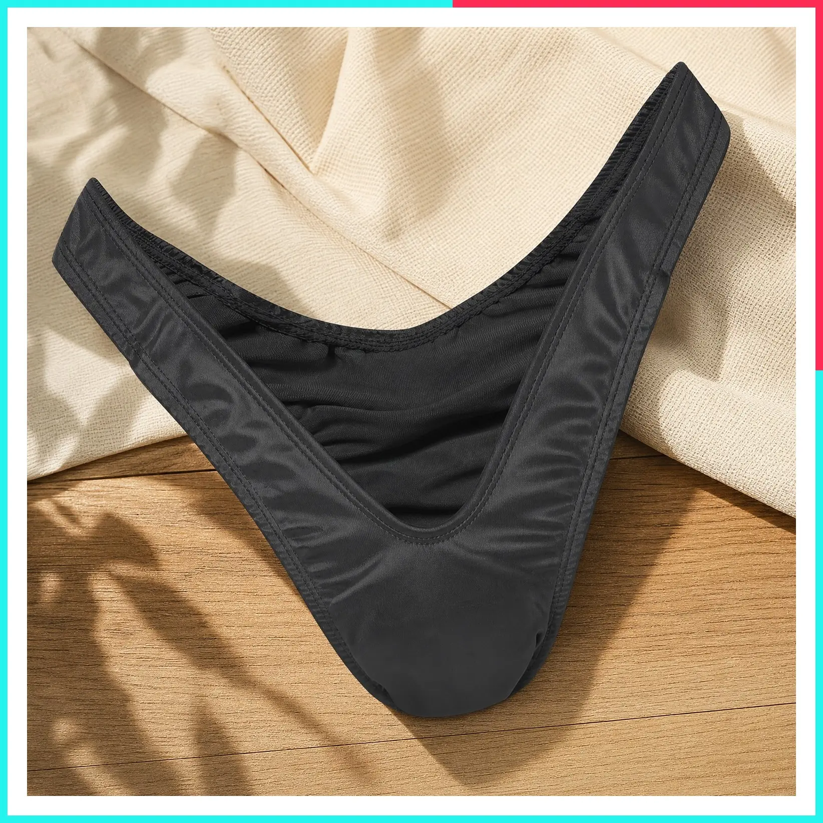 Thong Tucking Gaff Panties Smooth Silky Hidden Shaping Brief for Crossdressers and Transgender Individuals