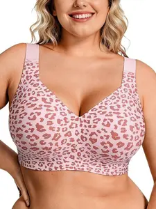 Women Jelly Bras Wirefree Full Coverage No Underwire Everyday Bras Comfortable Wireless Padded Tshirt Bra