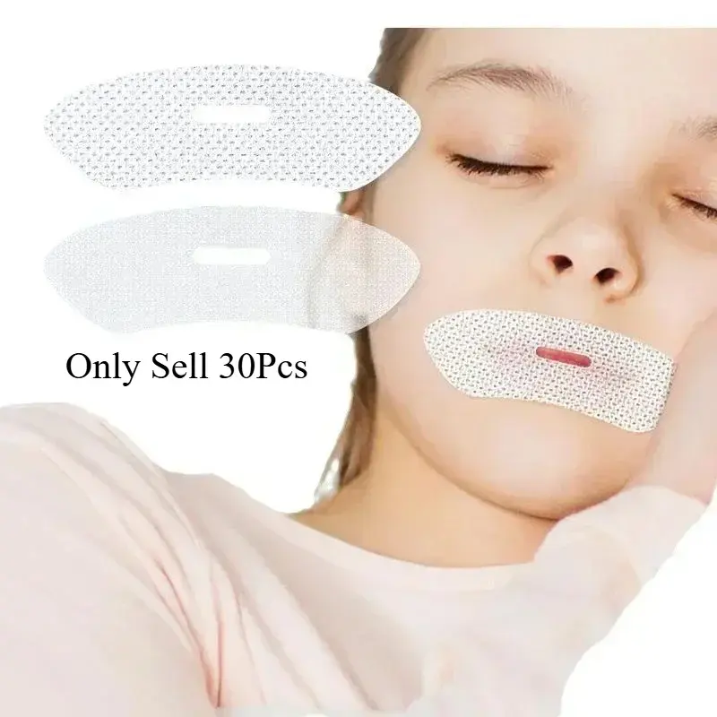 Nose Breathing Improvement Patch, Mouth Correction Sticker Tape, 30pcs Pack, Anti Snoring Stickers for Better Night Sleep, Comfortable Lip Support
