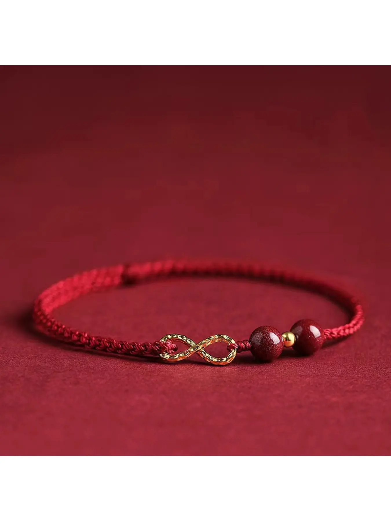 Women's Red String Bracelet, Exquisite Trendy Bracelet, Adjustable Exquisite Gold-Plated Buckle Braided Jewellery, Auspicious Red String Protective Bracelet, All-Year Safe Accessory, Versatile Couple Bracelet for Good Fortune
