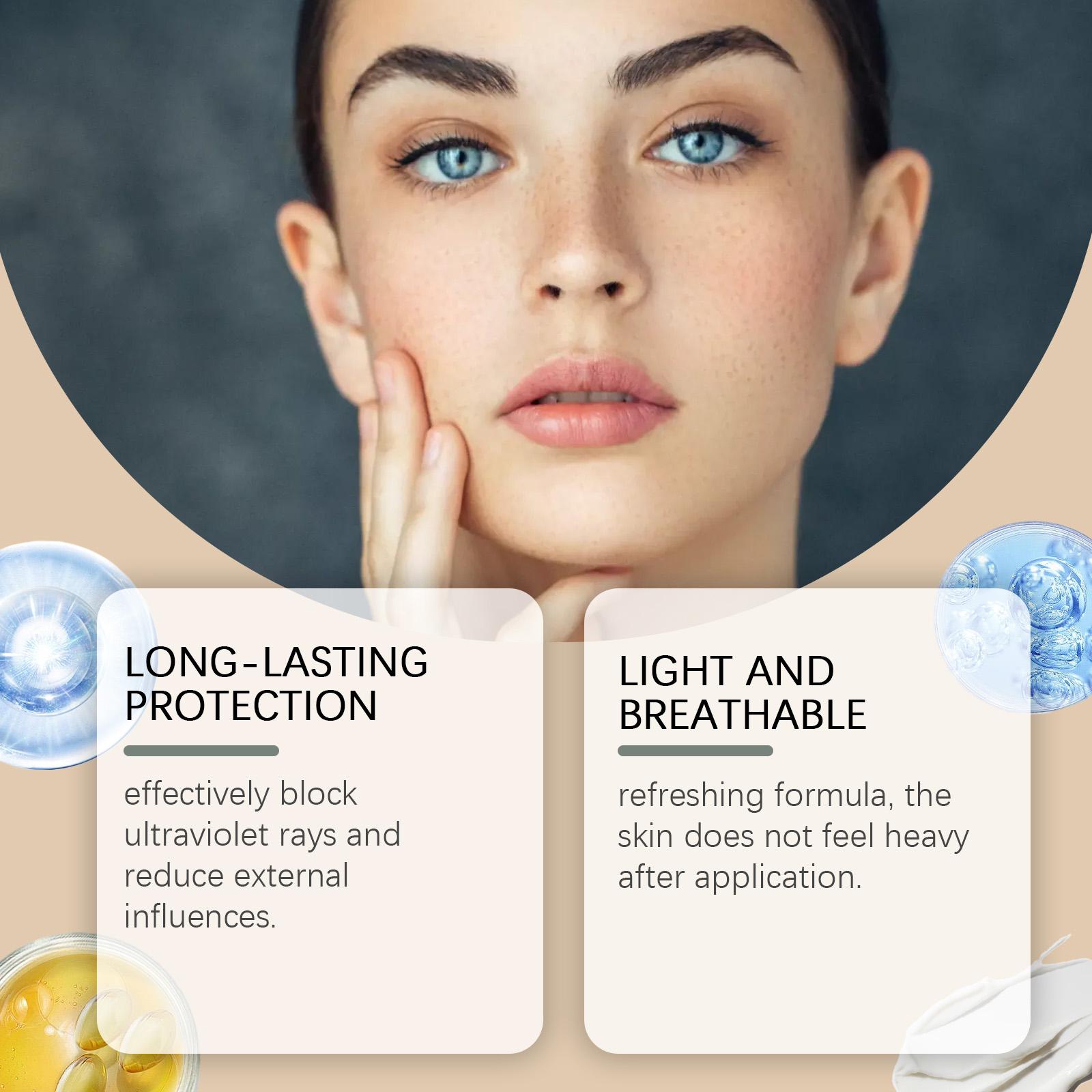 Hoygi Lightweight Protective Cream UV Protection Body Skin Moisturizing Isolation Summer Outdoor Protective Cream
