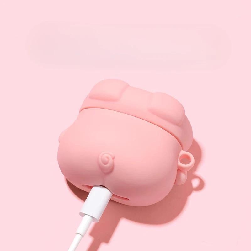 Cute Kawaii 3D Pig Cover For AirPods 4 Case Cartoon Cute Earphone Case For AirPods Pro 2 3 Charging Cover Piggy Soft Case