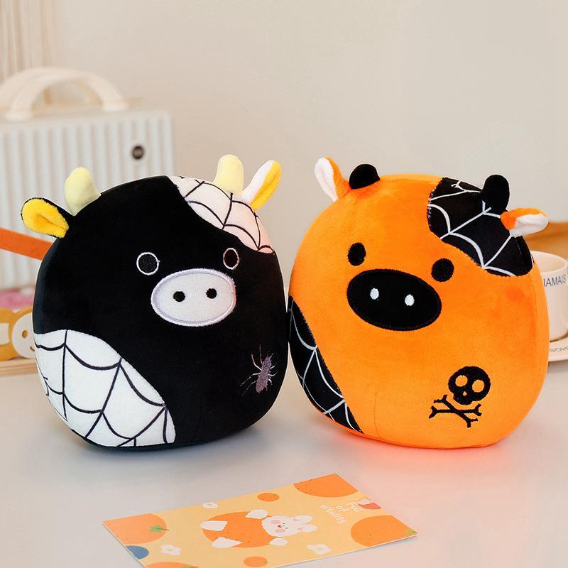 20cm Halloween Pumpkin Plush Pillow Dolls Horror Wizard Hat Cushaw Shaped Cushion Toys Birthday Christmas Gifts