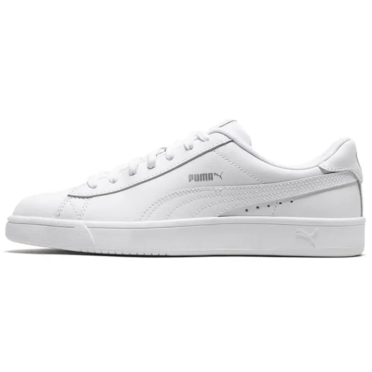 PUMA Court Breaker Derby Low-Top Casual Sneakers for Men and Women – Lightweight and Comfortable White Shoes Verifiable, with credentials and supporting global authentication