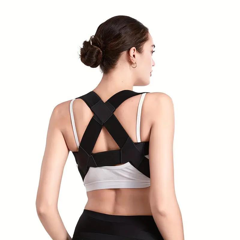 Adjustable Back Support Belt, Adjustable Back Brace, Back Straightener, Posture Correction Back Support Strap, Posture Straps, Spine Align Accessories, Sports Protective Gear for Women & Men