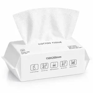 Disposable Face Towels,Ultra Soft & Thick Washcloths, Biodegradable Facial Towels for Sensitive Skin, Makeup Remover Dry Wipes, Lint-Free Towelettes for Cleansing,Korean Face Towels Pack of 1/2/4