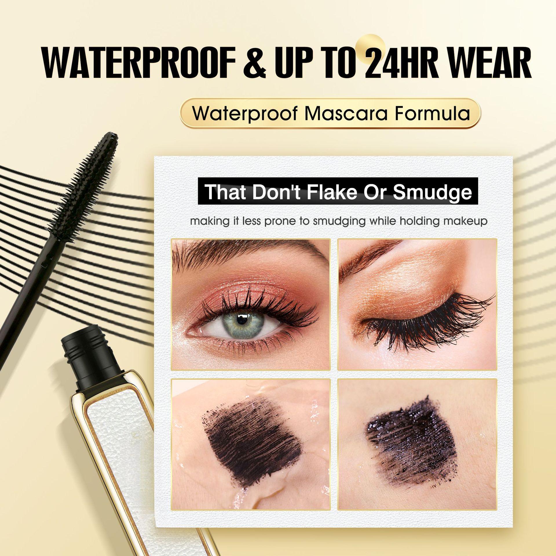 Lambskin Gold Mascara - Waterproof, Smudge-proof, Lengthening, Volumizing, Curling Eyelash Primer