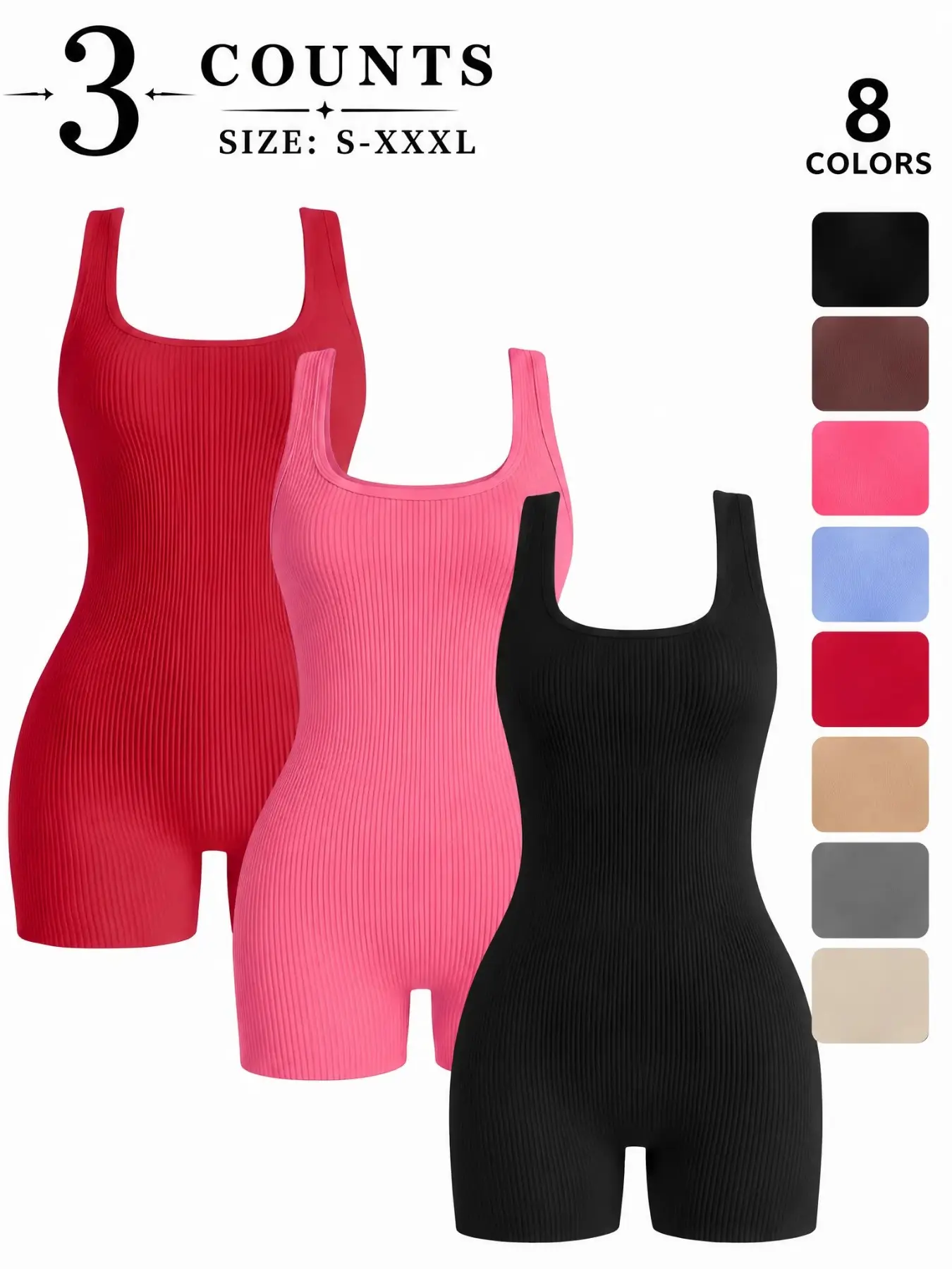 Women's Seamless Sporty Bodysuit, Yoga Tight Fit, High Waist Slimming, Breathable Invisible Lifting, Athletic Training Wear