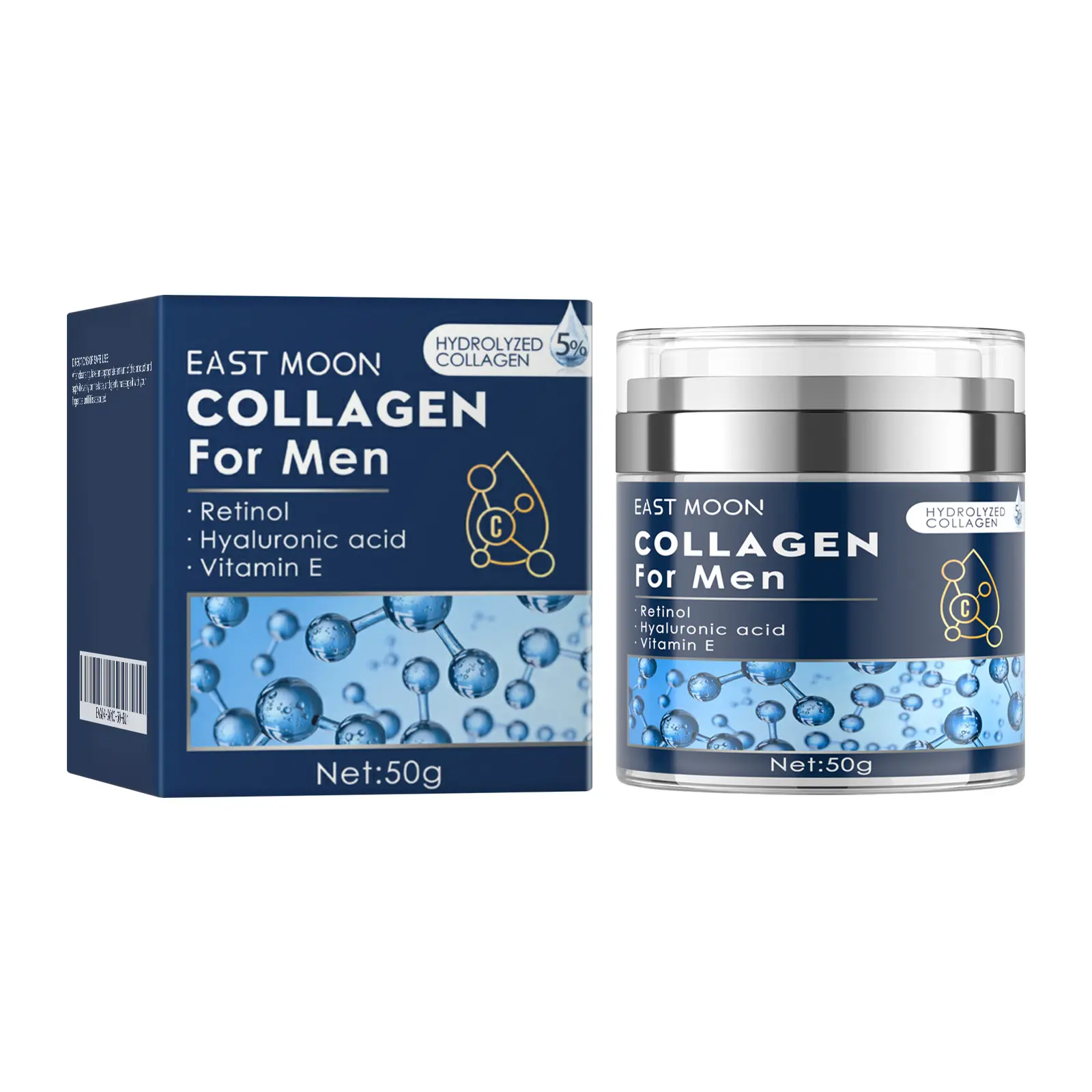 Men’s Hydrating Facial Cream, Lightweight Daily Male Skin Cosmetic, Delivers Smooth Plump Radiant Skin Texture, Long-Lasting Soft Moisturizing Finish for Everyday Male Beauty Routine Hyaluronic Moisturize Repair Restore