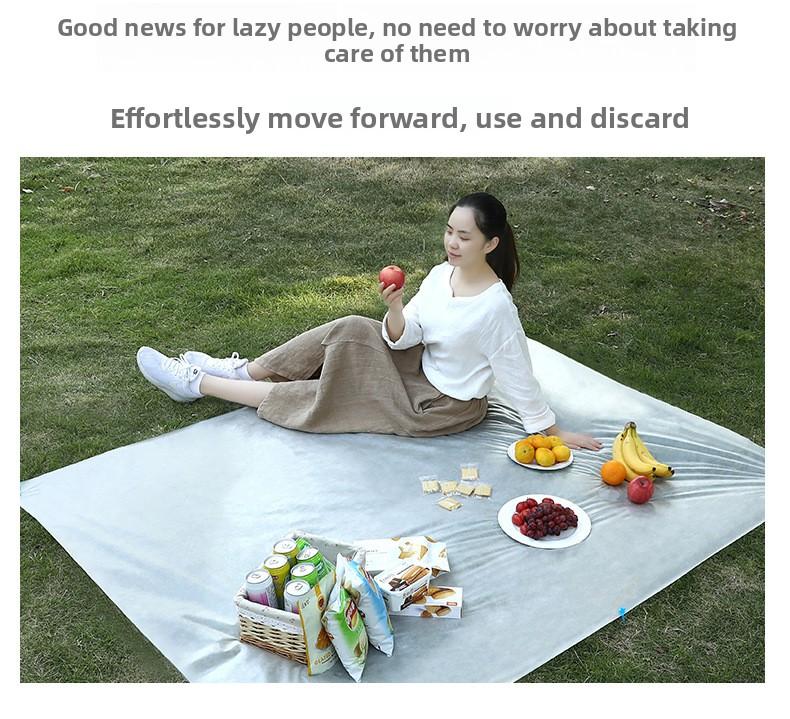 FaSoLa disposable picnic mat, travel camping tablecloth, outdoor picnic waterproof thickened portable sand mat