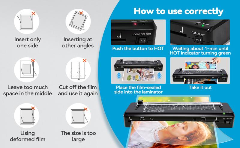 A3 Laminator with 20 Sheets 7-in-1 Design Fast Warm-up Never Jam Tech 13-Inch Cold & Thermal Lamination for Photos Docs Cards Ideal for Home Office School Laminating Kit Free Rounded Corner Film Set & Corner Rounder A3 Laminator with 20 Sheets 7-in-1 Design Fast Warm-up Never Jam Tech 13-Inch Cold & Thermal Lamination for Photos Docs Cards Ideal for Home Office School Laminating Kit Free Rounded Corner Film Set & Corner Rounder