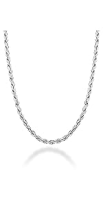 Miabella Solid 925 Sterling Silver Italian 5mm Diamond Cut Cuban Link Curb Chain Necklace for Women Men, Made in Italy Miabella Solid 925 Sterling Silver Italian 5mm Diamond Cut Cuban Link Curb Chain Necklace for Women Men, Made in Italy