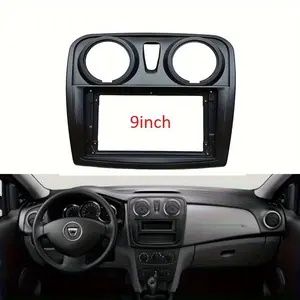 2 Din 9 Inch Car Radio Fascias for Dacia Sandero Symbol Stepway 2014+ Dashboard Frame Installation DVD Gps Mp5 Multimedia Player