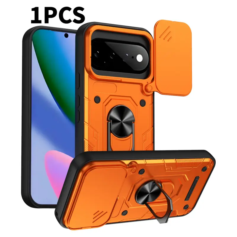 Sliding window phone case with rotating stand for Google Pixel 10/11 Pro/Pro XL