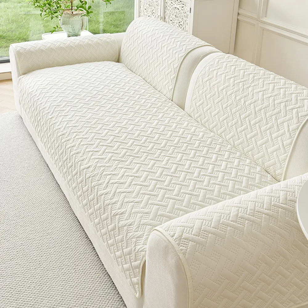 Minimalist Business Style Sofa Cushion, Non-Slip Washable, Scratch-Resistant, All-Seasons Sofa Protector, Reusable Sofa Decor Pad