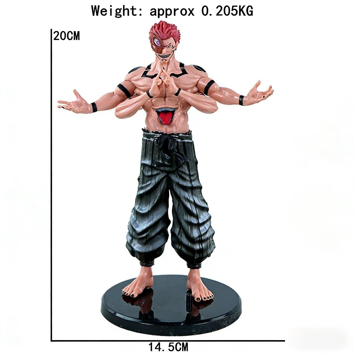 "Jujutsu Kaisen" Sukuna (Ryomen Sukuna) Figure Model — Desktop Statue Ornament, Boxed Collectible Figurine, Cool Anime Merchandise; Approx. 12.2 Inches Tall; Ideal for Birthdays, Christmas, Halloween, and Anniversaries.