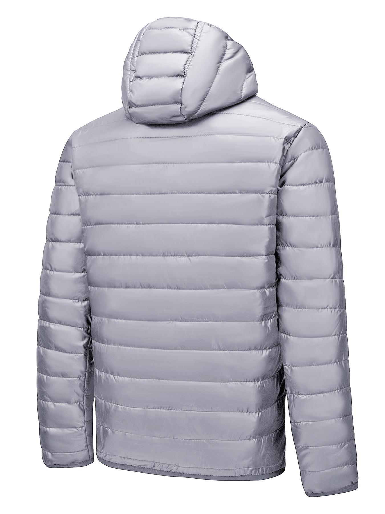 Men's Solid Zip Up Hooded Jacket Coats, Regular Fit Casual Long Sleeve Pocket Hooded Outerwear for Fall & Winter, Men's Clothes for Daily Wear