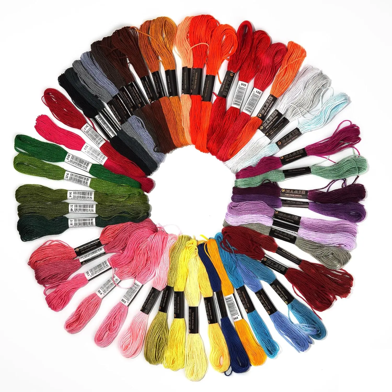 Friendship Bracelet String 36 Rainbow Color Skeins, Embroidery Floss   Embroidery Thread Floss Bracelet Making Yarn, Craft Floss