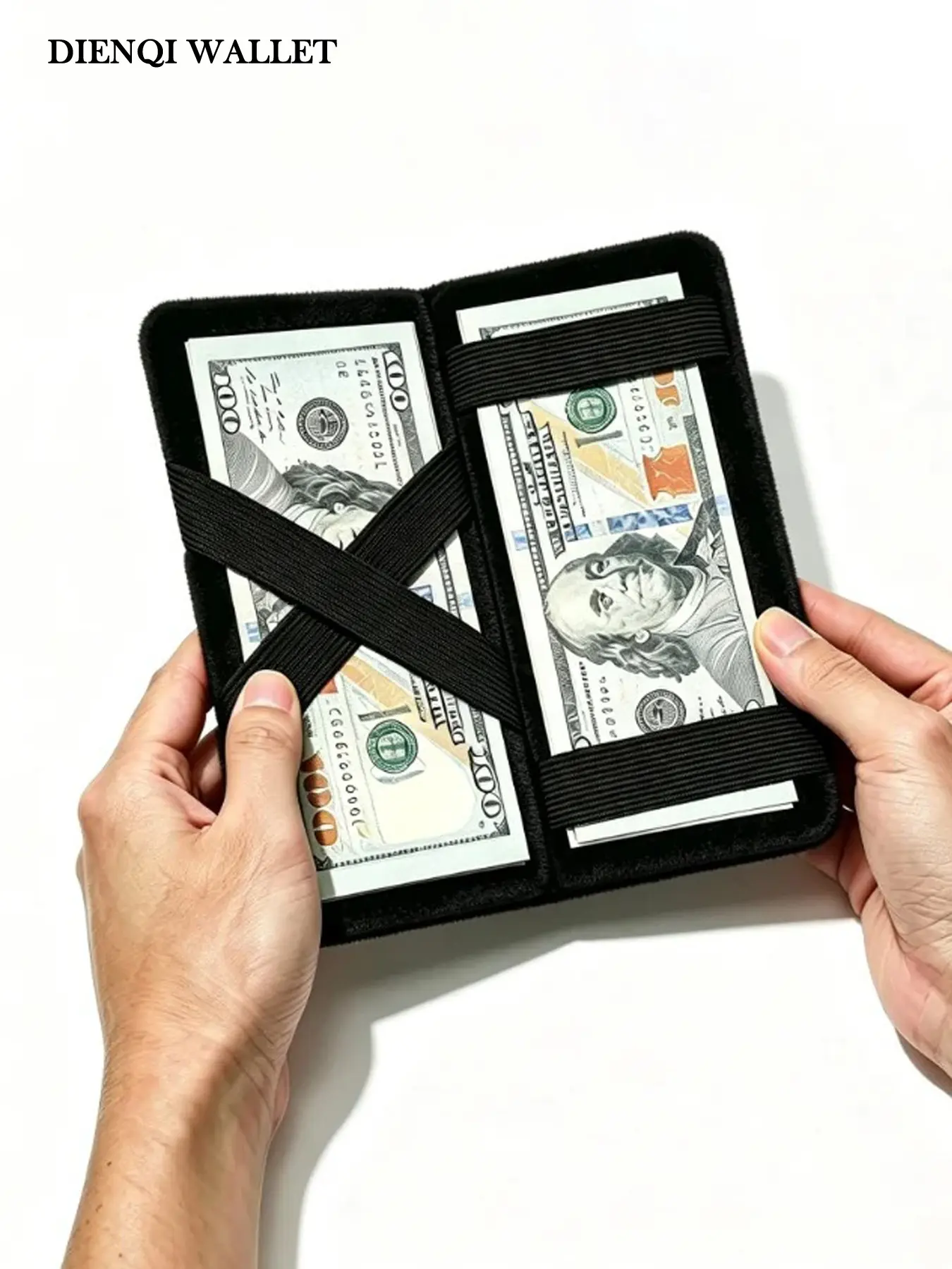 Men's Magic Elastic Wallet Korean Style Long Wallet Lightweight Wallet Slim Creative Money Clips Cash Organizer Bi-fold Magic Purses Gifts for Men Magic Wallet Daily Use