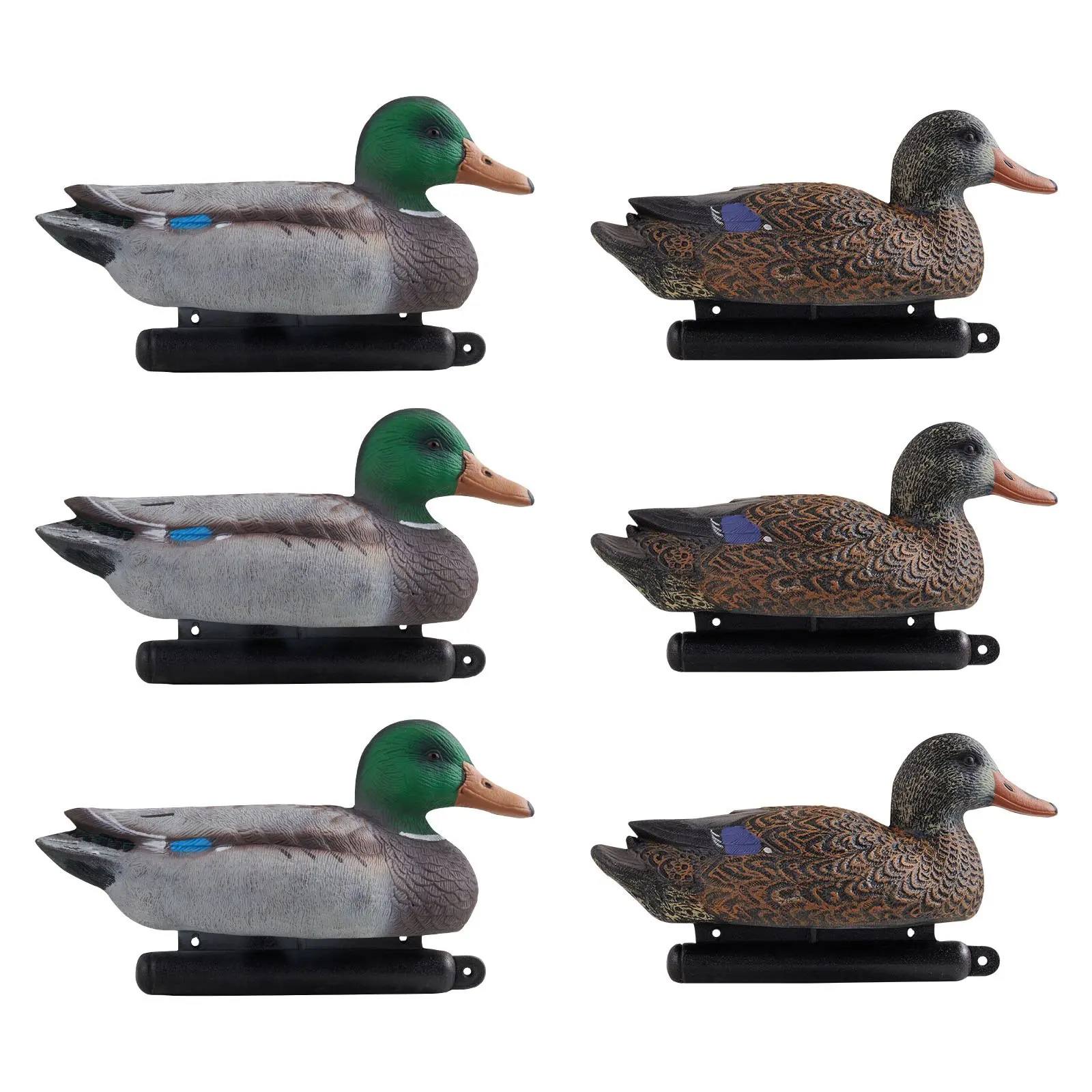 【DealsForYouDays】VEVOR Duck Decoys, Realistic Floating Duck Decoys, Weight Forward Swim, Plastic Duck Hunting Decoy Outdoor for Hunting, for Pool, Pond, and Lake, Garden Yard Decoration, Easy to Carry and Use, 6-Pack