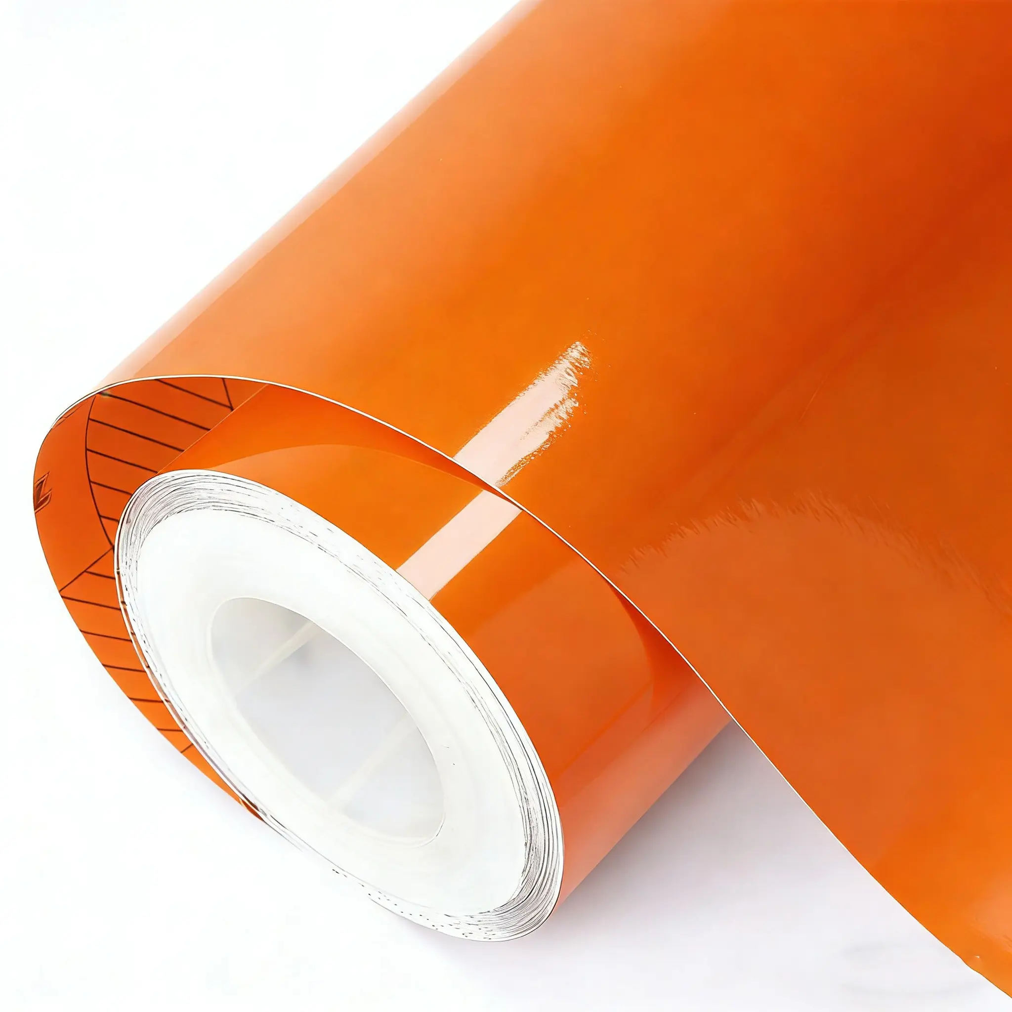 Classic Glossy Orange Vinyl Wrap Film Self Adhesive Car Motorcycle Vehicle DIY Sticker Decal Decoration With Air Release Waterproof