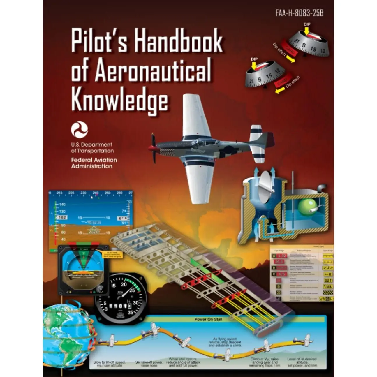 Pilot’s Handbook of Aeronautical Knowledge: FAA-H-8083-25B (Color Print)