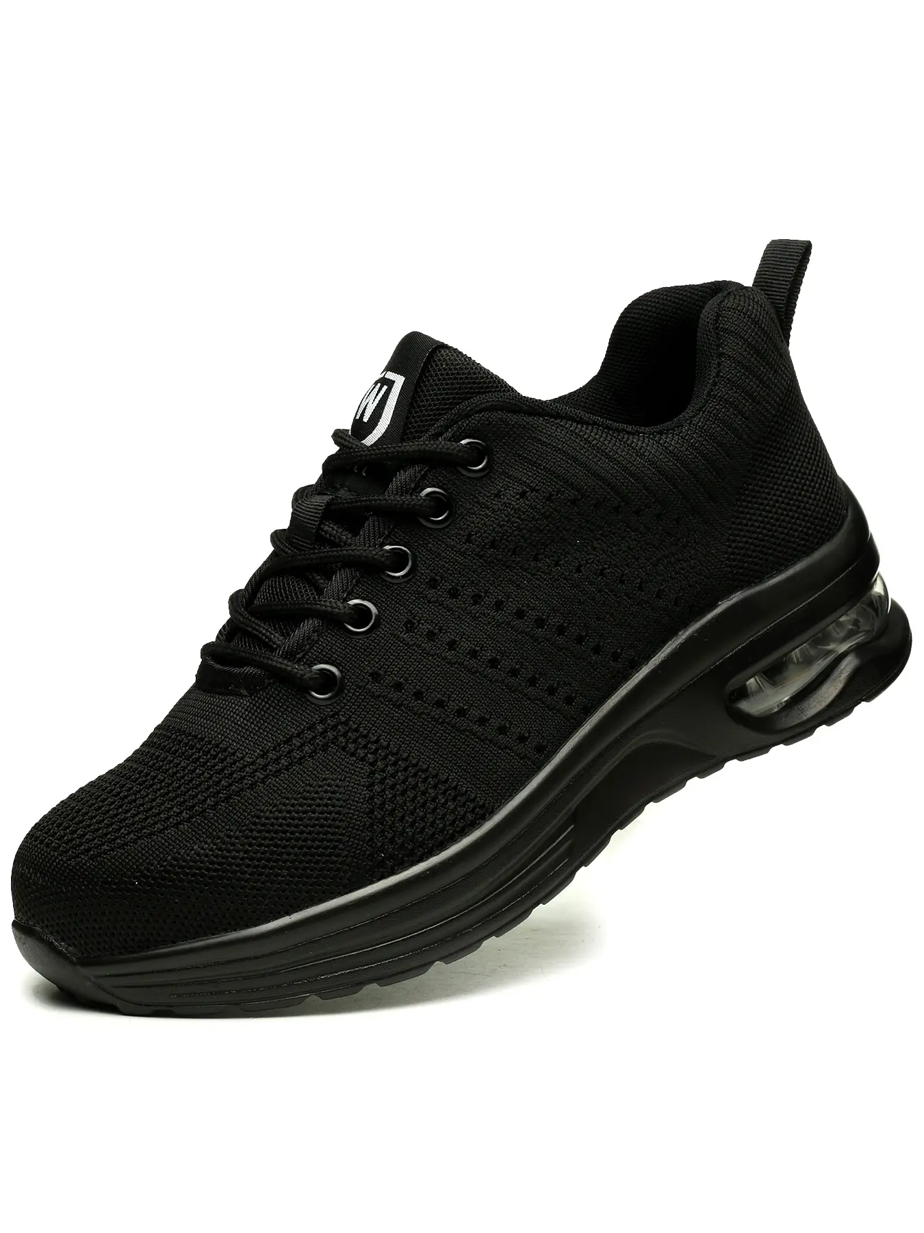 Women's Anti-smash and Anti-puncture Air Cushion Soft Sole Safety Shoes, Casual Comfortable Breathable Mesh Lace Sports Running Shoes Walking Shoes, All Seasons Work Shoes Lightweight Work Sneakers Adjustable Work Shoes, Trending Shoes