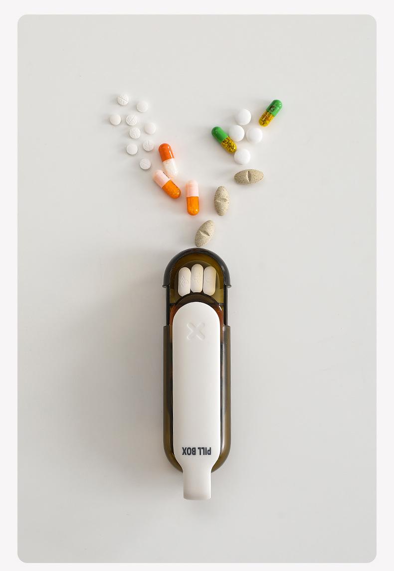 FaSoLa pill box is a portable medicine dispensing box, a mini pill compartment box for carrying with you, and a light-proof pill storage box
