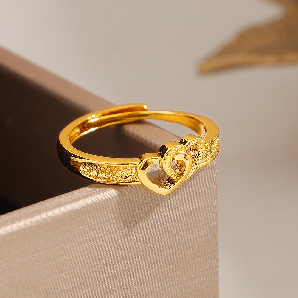 One ring. Any finger. Any mood. Any outfit. (Yes, it's that versatile.)--Double Heart Ring: Fashionable, Simple, Elegant, Luxurious, Personalized, Adjustable Open Ring