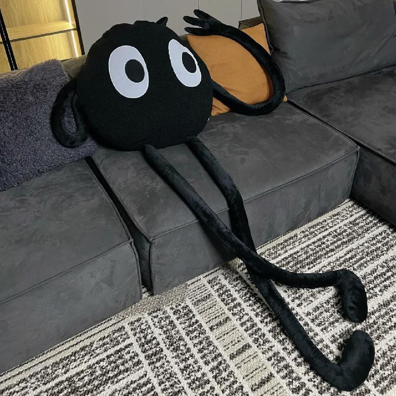 Giant Cute Black Briquettes Octopus Plush Toy Stuffed Long Legs Octopus Doll Plush Animal Pillow Creative Gift Kawaii Room Decor