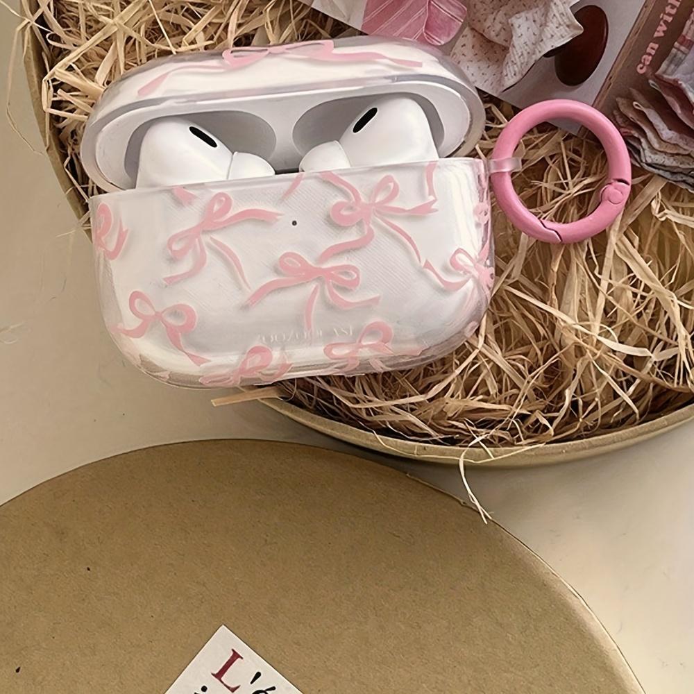 Pink Bow-Shaped Protective Case for Apple for airpods, Designed to Prevent Scratches And Impacts