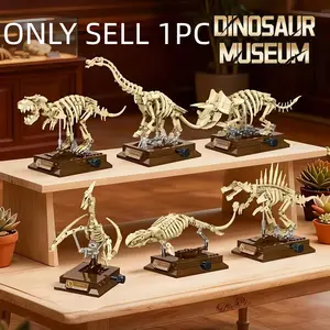 Dinosaur Building Block Set, 3D Assembly Toy Model, Various Dinosaur Shapes, Essential for Dinosaur Enthusiasts, Ideal Desk Decor, Birthday Gift, Festival Souvenir