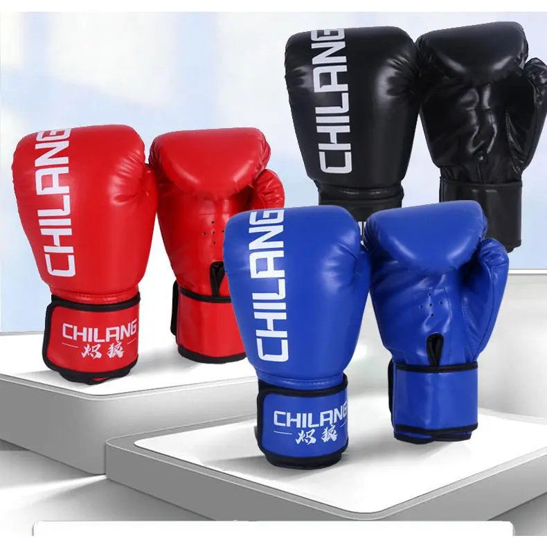 Thickened PU Boxing Gloves for Adults Kids, Training Sparring with Multi-Sizes