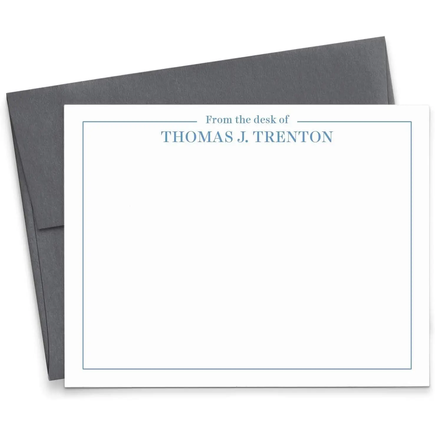 Personalized Stationery For Men or Women, Personalized From the Desk of Stationary Set, Professional Stationery with Envelopes, Your Choice of Colors and Quantity