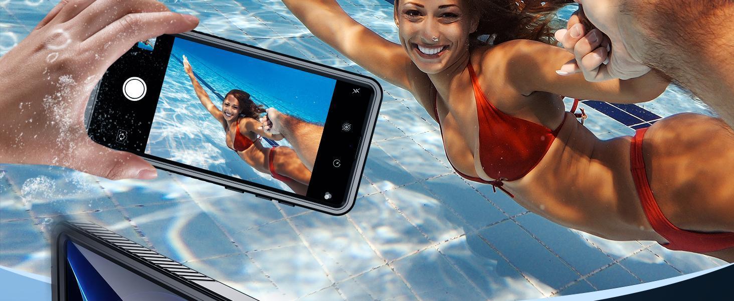 Temdan Designed for Samsung Galaxy S25 Ultra Case Waterproof, Built-in Lens & Screen Protector Military Grade Shockproof Dropproof IP68 Underwater Full Body Phone Case for Galaxy S25 Ultra 6.9"-Black