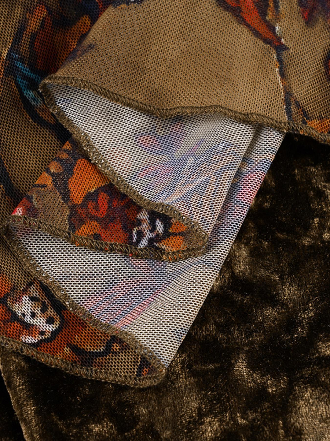 Women's Floral Lace Skirt, Vintage Sweet Skirt, Retro Asymmetrical Skirt, Boho Casual Skirts for Daily Wear, Ladies Bottoms for All Seasons