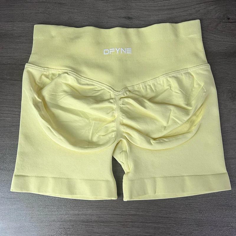 DFYNE Low-Rise Seamless Yoga Hip-Lifting Fitness Cycling Elastic Fitness Shorts
